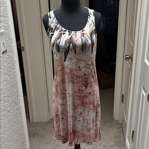 S-Twelve Embellished Pattern Dress Size Medium Y2K